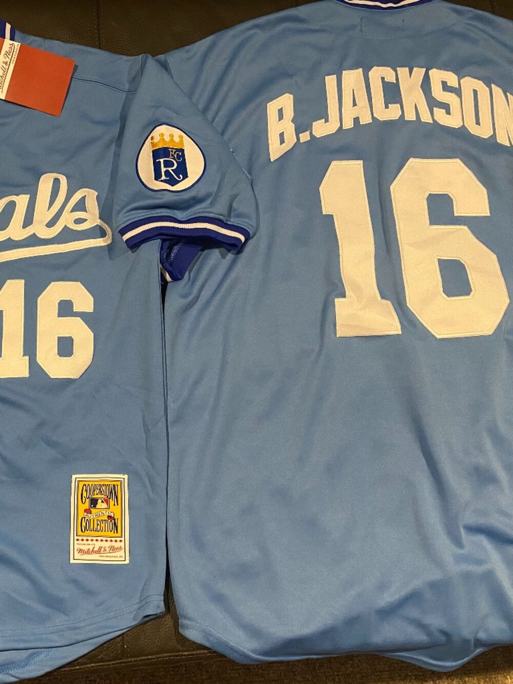 KANSAS CITY ROYALS BO JACKSON Men's JERSEY Sz M,L,XL,2X By Mitchell & Ness NWT